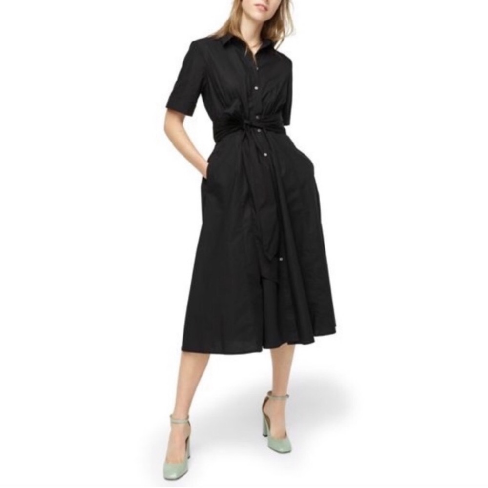 JCrew Tie Waist Short Sleeve Shirt Dress New size 10
